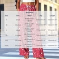 thumbnail image 4 of Yertdoel Pajama Pants Women Unisex Fashion Printed Elastic Waist Wide Leg Casual Sleep Pants Drawstring Comfy Lounge Bottoms with Pockets, 4 of 7