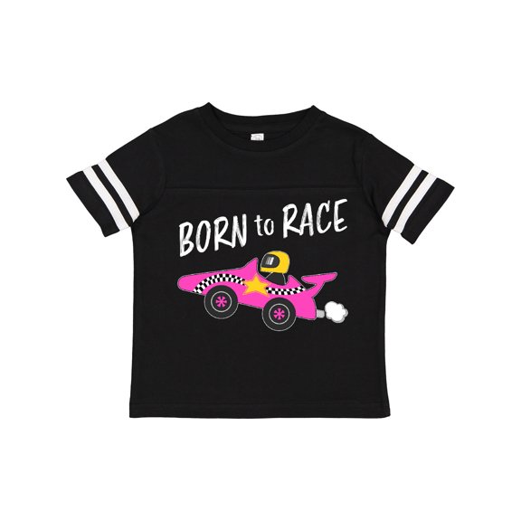 Inktastic Born to Race- Pink Race Car Boys or Girls Toddler T-Shirt