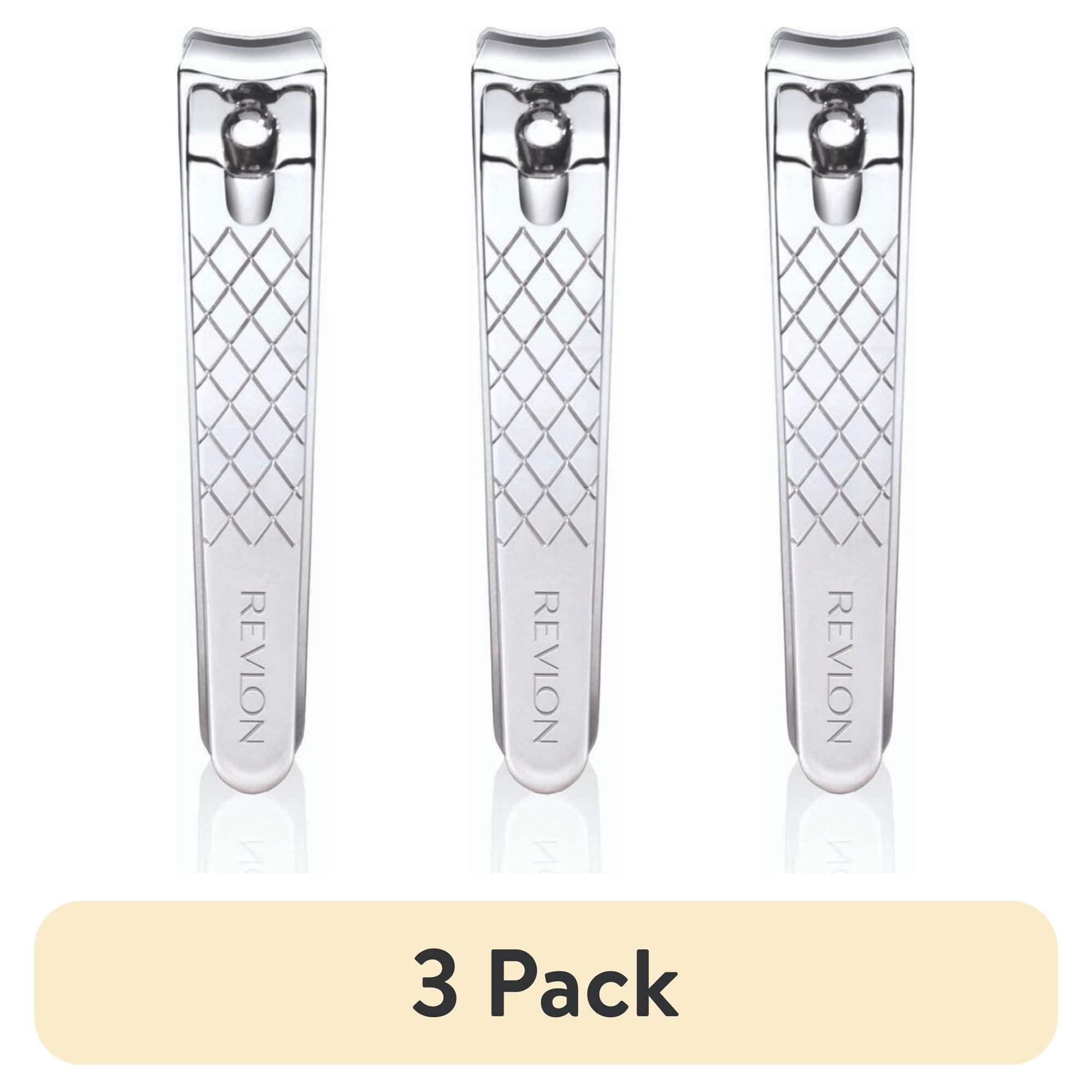 Revlon (3 pack) PR REV Accurate Clipping Stainless Steel Toenail Clipper Silver 1 Count