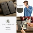 thumbnail image 3 of Nalacover Wallet Case for Google Pixel 7, Premium PU Leather Card Slots Holder RFID Blocking Flip Folio Cover with Magnetic Closure Kickstand Soft Silicone Shockproof Case for Google Pixel 7,Coffee, 3 of 10