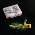 thumbnail image 3 of Manos Anzuelos para lubina, pesca con mosca, señuelos Popper para pez luna, Bluegill, tipo de pez, lubina, Panfish, Topwater Popper, pesca con mosca, 10 Uds., 3 of 8