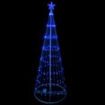 thumbnail image 2 of Northlight 6' Blue LED Light Show Cone Christmas Tree Lighted Outdoor Decoration, 2 of 2