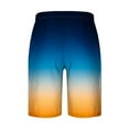thumbnail image 3 of Iyufng Mens Shorts Men's Shorts Drawstring,Men Casual Fashion Gradation Print Shorts with Pockets Elastic Waist Beach Pants, 3 of 4