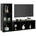 thumbnail image 3 of vidaXL 2x TV Cabinet Chipboard Unit Entertainment Center Multi Colors/Sizes, 3 of 11