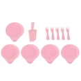 thumbnail image 1 of Bandeja de cubiertos desechable para pastel de cumpleaños, vajilla para fiesta, plato de comedor, tenedor, cuchillo, Kit de herramientas (rosa), 1 of 1