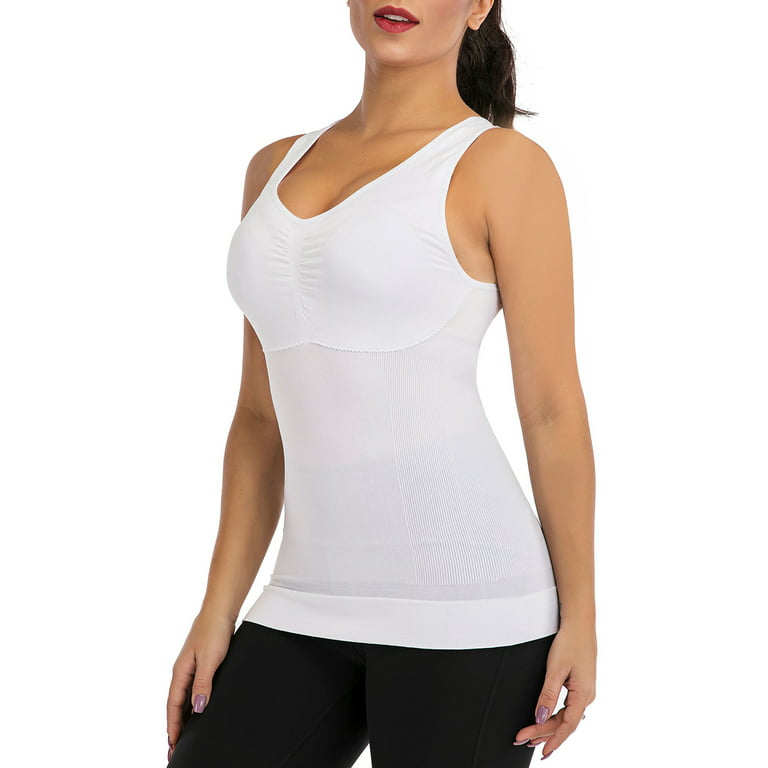 Cami Shaper for Women Slimming Shapewear Tank Top Tummy Control Shaping  Tanks Seamless Camisole Built in Bra