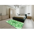 thumbnail image 4 of Ahgly Company Indoor Square Patterned Jade Green Area Rugs, 8' Square, 4 of 6