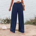 thumbnail image 5 of Women's High Waisted Wide Leg Dress Pants,Solid Business Casual Work Trousers with Pockets, 5 of 10