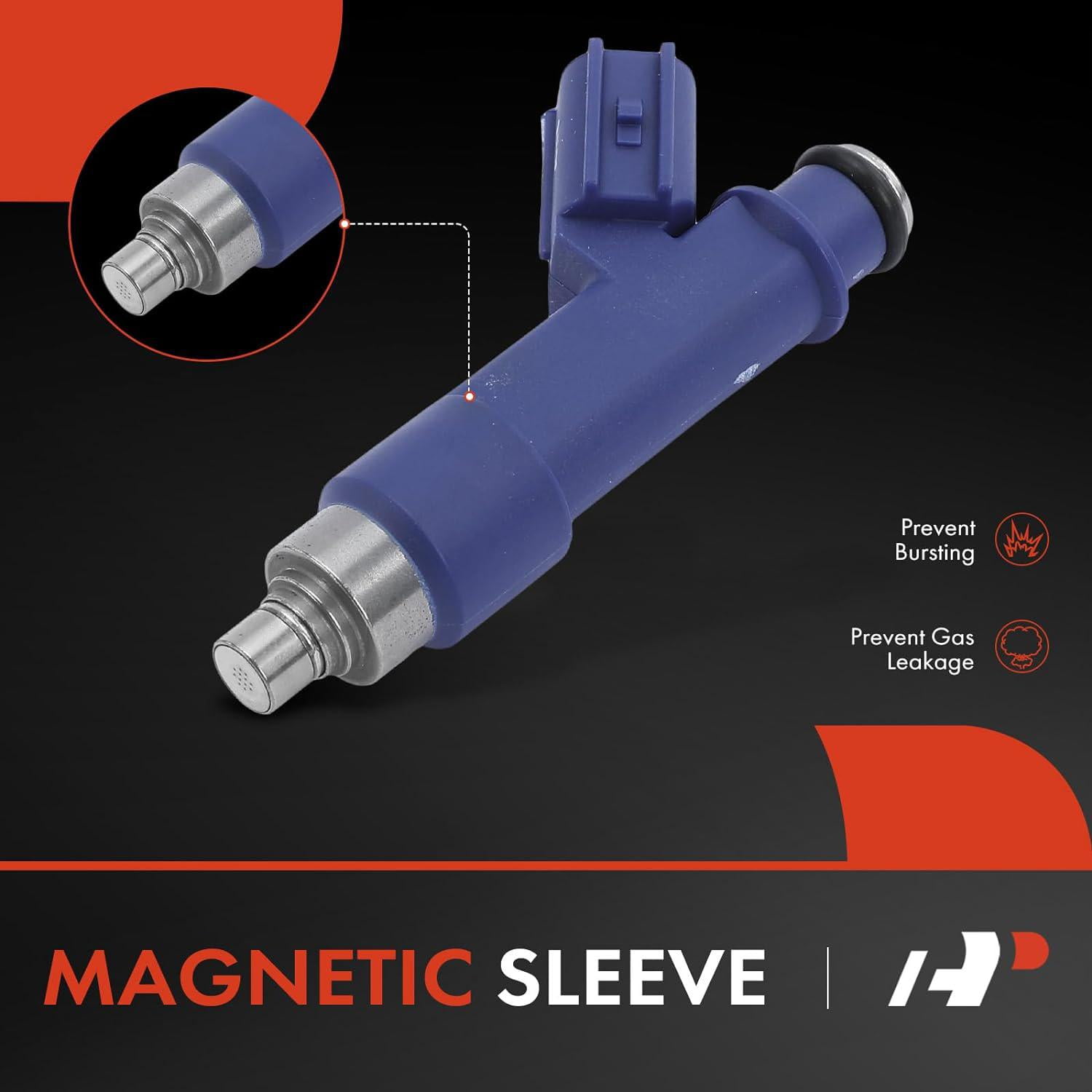 A-Premium Fuel Injectors Compatible with Toyota Corolla 2005-2008, Matrix 2005-2008 & Pontiac Vibe 2005-2008, 1.8L 4-PC Set