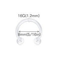 Clear Retainer Plastic Acrylic Flexible Straight Curved Piercing Kit