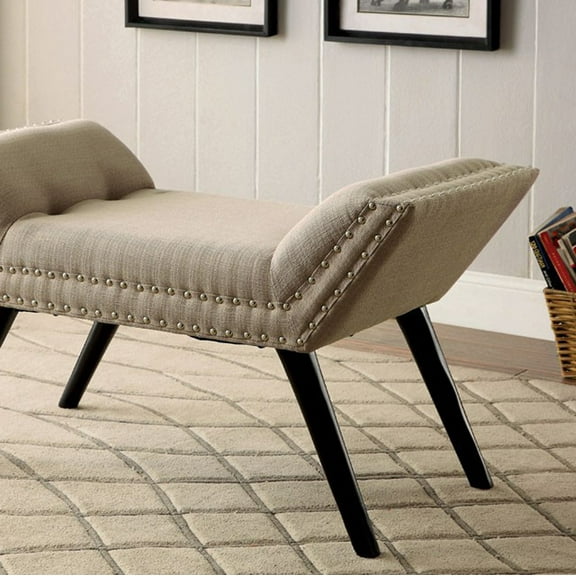 Wesby Contemporary Bench, Ivory