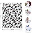 thumbnail image 4 of White Cow Black Spot Milk Pattern Blanket,Comfortable Soft Flannel Throw Blanket,All Season,Warm Lightweight Blankets for Sofa Bed Couch Living Room Chair,30"x40", 4 of 4