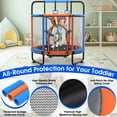 thumbnail image 5 of Cochan Trampoline for Kids 5.5FT 600LBS Toddler Trampoline with Enclosure Net and Handlebar, Mini Small Kids Trampoline for Age 1-6, Birthday Gift for Kids, 5 of 7