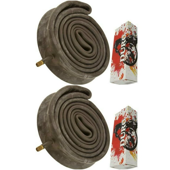 2 Duro Tubes 24" x 1.75"/2.125" 33mm Thorn Resistant Schrader Valve. Set of Tube. Pair of Tubes. Two Tubes.