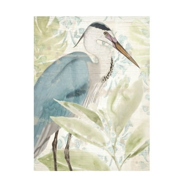 Trademark Fine Art June Erica Vess Waterbird Tapestry II Canvas Wall Art