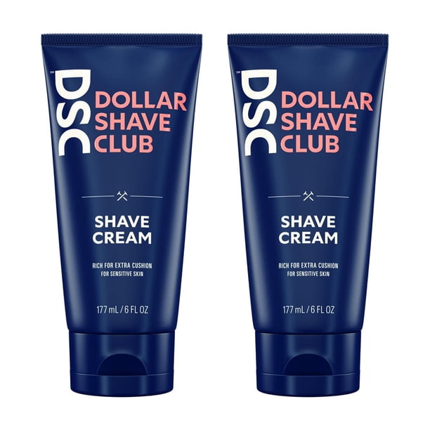 Crema de afeitar Dollar Shave Club, paquete de 2 unidades, con aloe y aceites