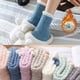 thumbnail image 4 of Sonducket Cálido invierno MiddleTube calcetines mujeres lindo elástico Coral terciopelo calcetines interior piso toalla calcetines transpirables Medias Rosa claro NO5, 4 of 8
