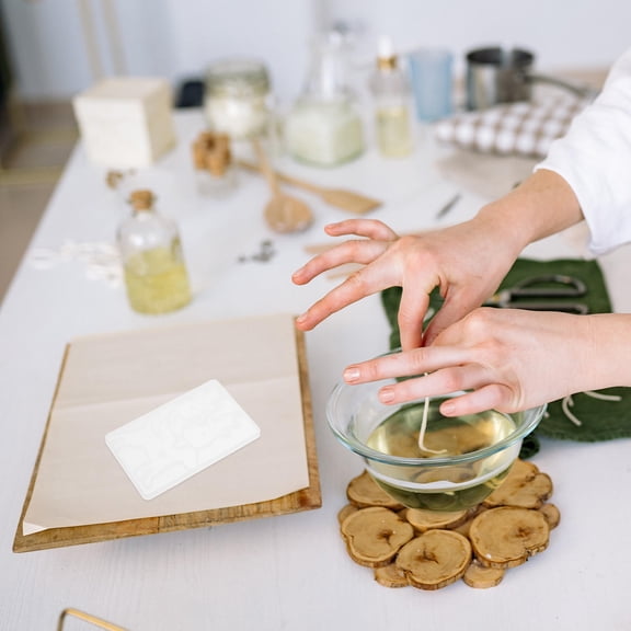 HOOWIFFY Easy-Use Pet Memorial Silicone Mold White for Resin and Clay Crafts