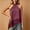 Wine, variant on IUYRTFE Women's Halter Neck Satin Lace Trim Top Sleeveless Elegant Summer Flowy Blouse