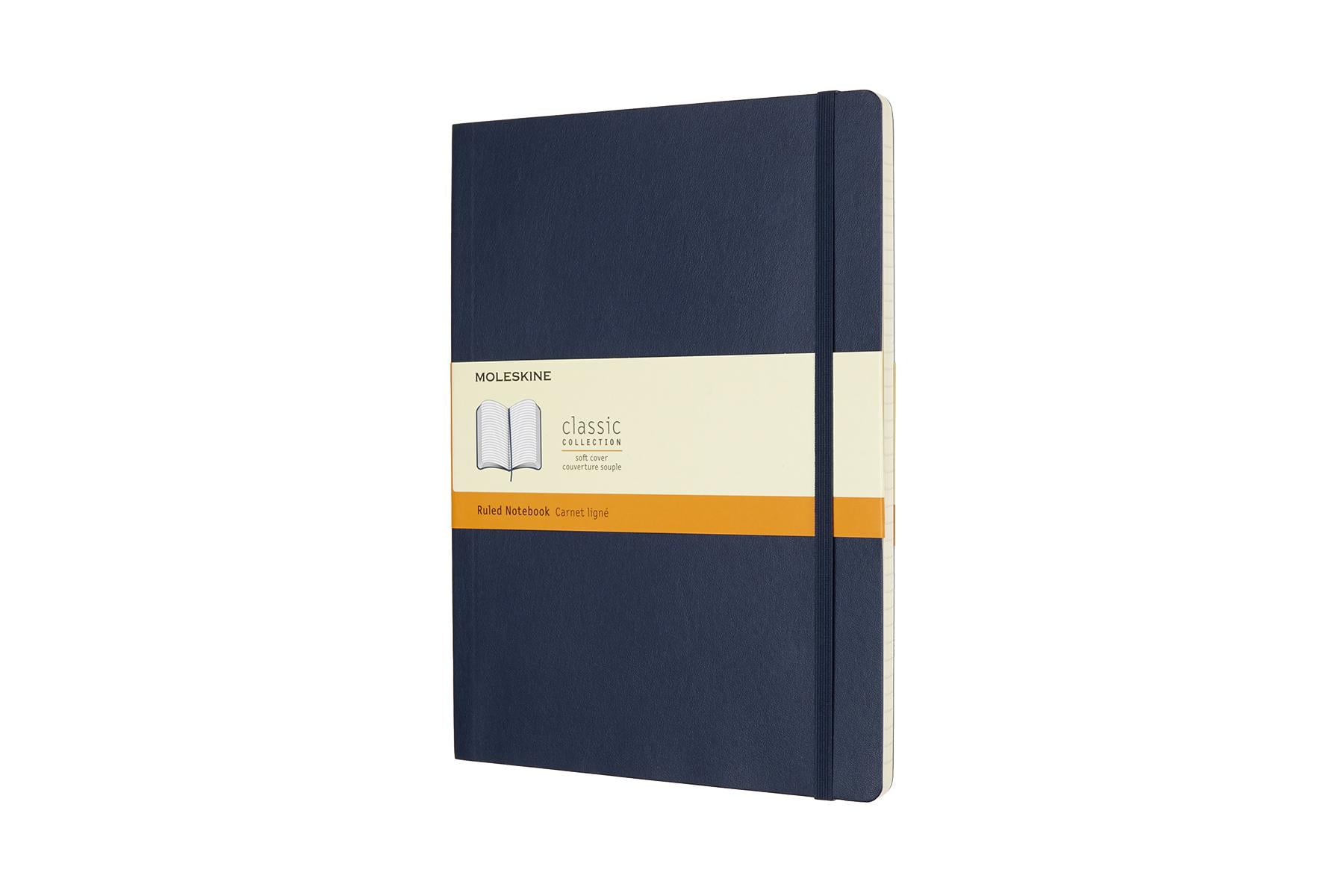 Moleskine Classic Notebook, Extra Large, Ruled, Sapphire Blue, Soft Cover (7.5 X 10) (Other)