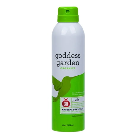 Goddess Garden Kids SPF 30 Natural Sunscreen, Continuous Spray, 6