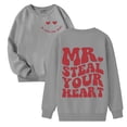 thumbnail image 2 of Tween Boys Valentines Day Girls Crewneck Sweatshirt Graphic Print Pullover Blend Long Sleeve Top Kids Youth Clothes, 2 of 4