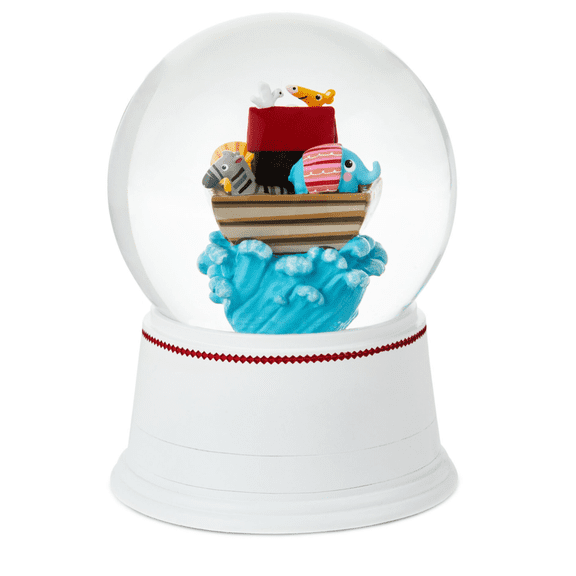Hallmark Noah's Ark Musical Snow Globe Journey Begins with a Promise of Love New
