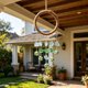 thumbnail image 3 of Soccer Sea Glass Wind Chime Handmade Outdoor Soccer Wind Chime Blue Sea Glass Garden Decor Sports Themed Patio Wind Chime Coastals Soccer Hanging Ornament, 3 of 7