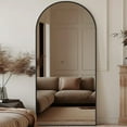 thumbnail image 4 of Antok Arched Full Length Floor Mirror 71"x32.1" Full Body Mirror with Stand, for Bedroom, Living Room, Cloakroom, Black, 4 of 7