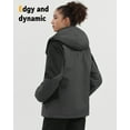 thumbnail image 5 of Fuklindy Graphene Heated Jacket for Women with Battery, 12V Fast Charge 18400mAh Large Capacity Winter Outdoor Lightweight Heating Jackets Black, 5 of 5