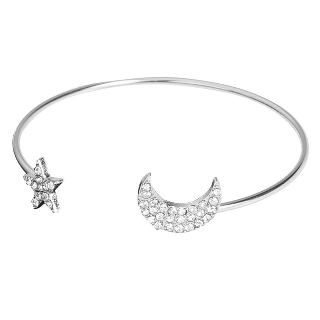 Women's Bracelet Rhinestone Five-Pointed Star Heart Moon Assorted Stretch Bracelet Bangle Bracelet
