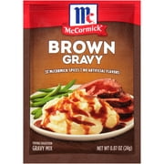McCormick No Artificial Flavors Brown Gravy Mix, 0.87 oz Envelope