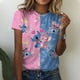 thumbnail image 2 of Nueva camiseta estampada de Disney Lilo & Stitch para mujer, camiseta de verano con cuello redondo, ropa de diseño informal de moda para mujer, 2 of 5