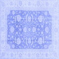 thumbnail image 1 of Ahgly Company Machine Washable Indoor Square Oriental Blue Modern Area Rugs, 6' Square, 1 of 4
