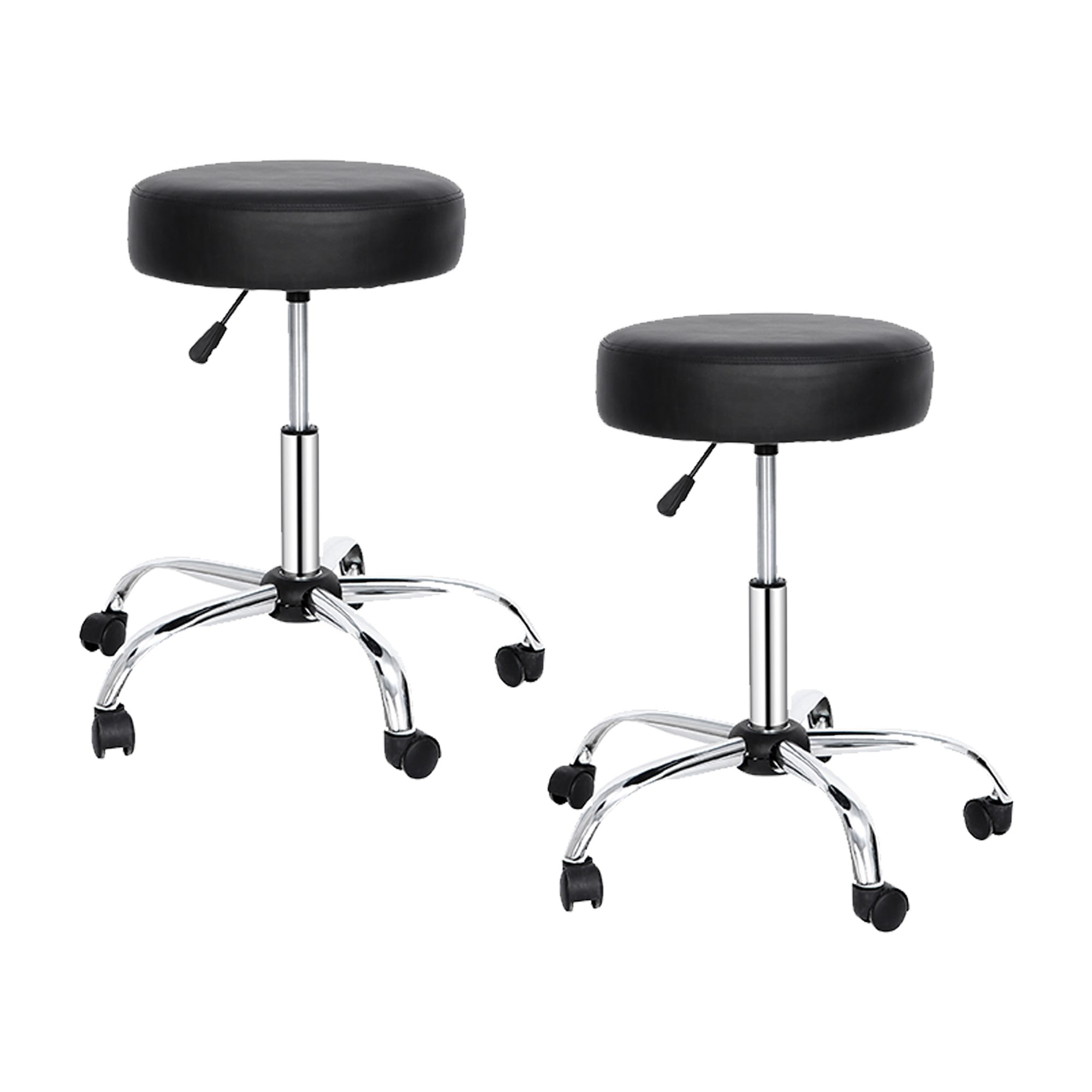 ZENSTYLE Hydraulic Swivel Height Adjustable Salon Bar Stool Metal Frame