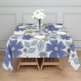 thumbnail image 2 of 52x52 Inch Waterproof Square Tablecloth, Thickened Polyester Table Cover for Dining & Parties, Floral Print, 2 of 6