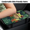 thumbnail image 3 of Yuyamidu Frog Car Center Console Cover Palm Leaves Vehicle Center Console Armrest Cover Pad for Most Car Truck SUV Auto Green Car Arm Rest Cushion Accessories, 3 of 7