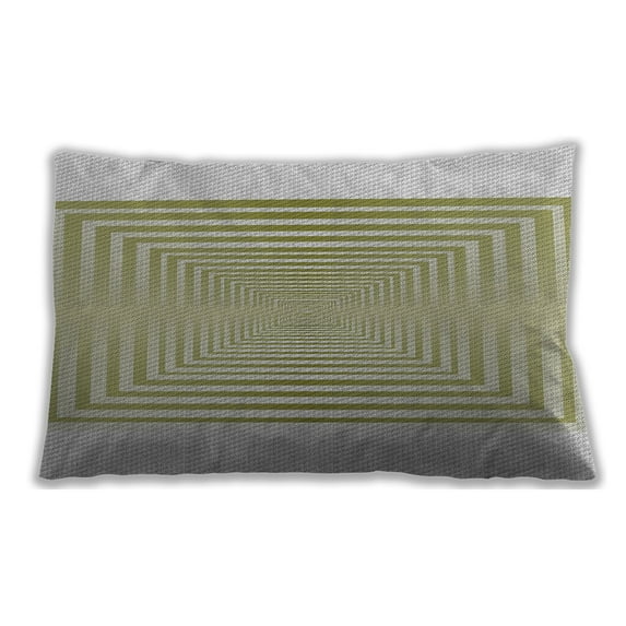 Ahgly Company Outdoor Rectangular Patterned Lumbar Throw Pillow, 13 inch by 19 inch