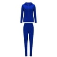 thumbnail image 2 of BUIGTTKLOP 2 Piece Sets for Women Sweatsuits Full Zip up Long Sleeve Hooded Sweathsirts Joggers Matching Jogging Sets, 2 of 6