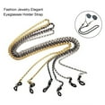 thumbnail image 2 of 2Pcs Glasses Chain Anti-fall Metallic Anti-slip High Gloss Anti-lost Fashion Jewelry Elegant Eyeglasses Holder Strap Daily Life Supply, 2 of 7