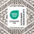 thumbnail image 7 of NICOLE MILLER NEW YORK Corin Ogee Indoor Outdoor Area Rug, UV Fade Resistant, Low Pile, Warm Grey/Cream, 7'10"x10'2", 7 of 7