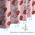 thumbnail image 6 of Pink Cow Strawberry Pattern Shower Curtain 72"x72" ,Bathroom Decorative Shower Curtains Set with 12 Hooks,Modern Waterproof Washable Shower Curtain, 6 of 6