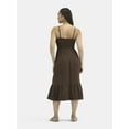 thumbnail image 2 of No Boundaries Cami Peasant Midi Dress, Women's, 2 of 4