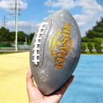 thumbnail image 5 of KPASON Football, Glitter Glow Football - Silver Holographic Glow Football Sparkles in The Light - Official Size 9 with Pump for Adults, Youth, 5 of 5