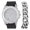 Black Silver, variant on Baguette Cut Diamond Crystal Bling'ed Out Mens Watch & Matching Iced Necklace & Bracelet - No Reasonable Doubt This is The Timepiece & Jewerly to Flaunt The Wealth -ST10372NB Blk Rubber SLV, 24"