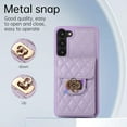 thumbnail image 5 of Phone Case for Samsung Galaxy S23 Plus S23+ 5G Wallet Cover with Card Holder Shoulder Crossbody Strap Long Lanyard Leather Cell Accessories S23plus 23S + S 23 23+ SM-S916U 6.6 inch Women Girls Purple, 5 of 14
