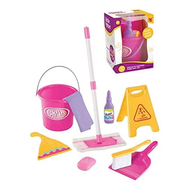 Hetty Cleaning TROLLEY Set CHILDRENS Role Play Fun Kids Toys SWEEP Clean Mop Toy 