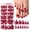 Berry Red, variant on 120 count Press Toenails Women   Nails with Glue Tabs, Bright Red  Toenails Press  Nails  Stick False Toenails Square   Nails Press ons Pedicure Glue   Tips for