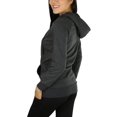 thumbnail image 2 of ToBeInStyle Women's Long Sleeve Kangaroo Pocket Pullover Hoodie - Charcoal - Small, 2 of 4