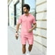 thumbnail image 5 of Conjunto de polo y pantalones cortos KUYIGO para hombre, color rosa, talla L, 5 of 5